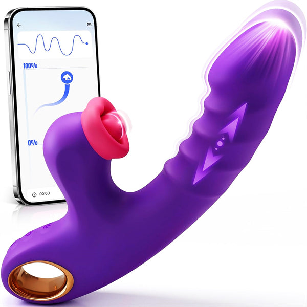 9 Vibrations 9 Licking 5 Thrusting Vibrators With APP Control