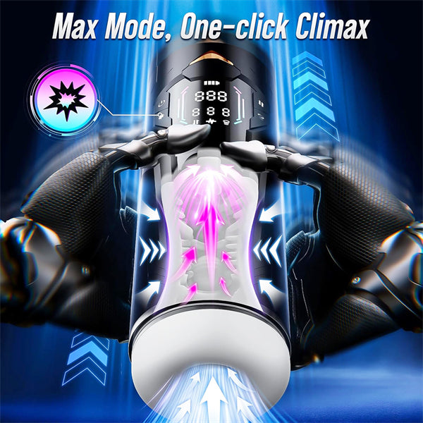 AI APP Pocket Pussy with 8 Sucking & Thrusting & Vibrating Mode