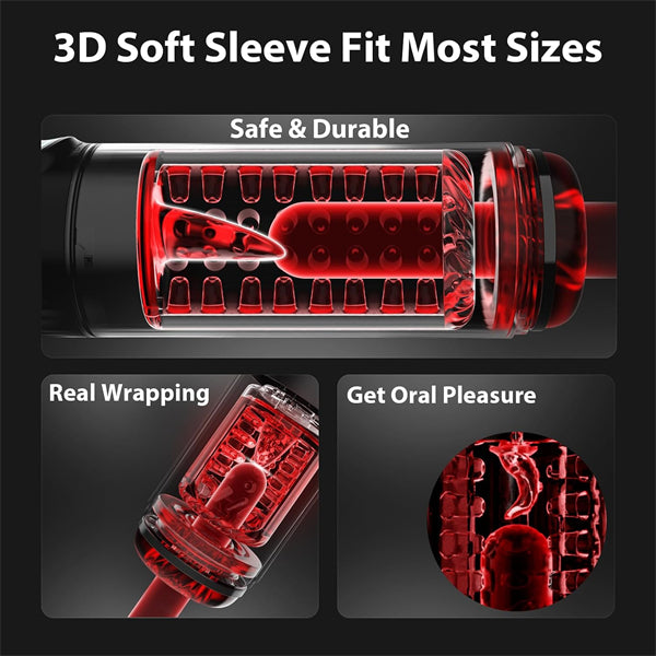 AI Powered 7 Thrusting Rotating Sucking Licking Male Stroker