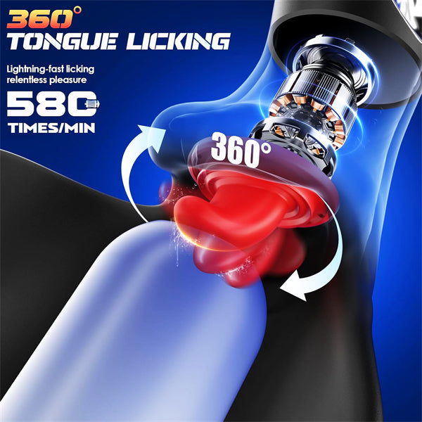 AI Smart APP Control Pocket Pussy Stroker with Tongue Licking