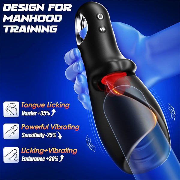 AI Smart APP Control Pocket Pussy Stroker with Tongue Licking