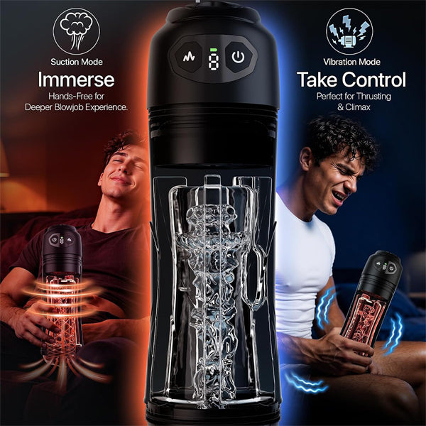 AI Sync Suction Male Stroker with 7 Modes & 7.1 Deep Sleeve