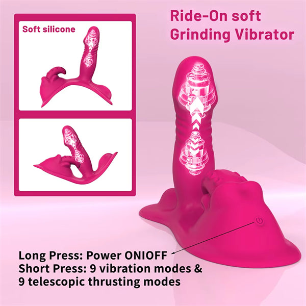 APP Controlled Riding Thrusting Vibrator with Tentacle Stimulator
