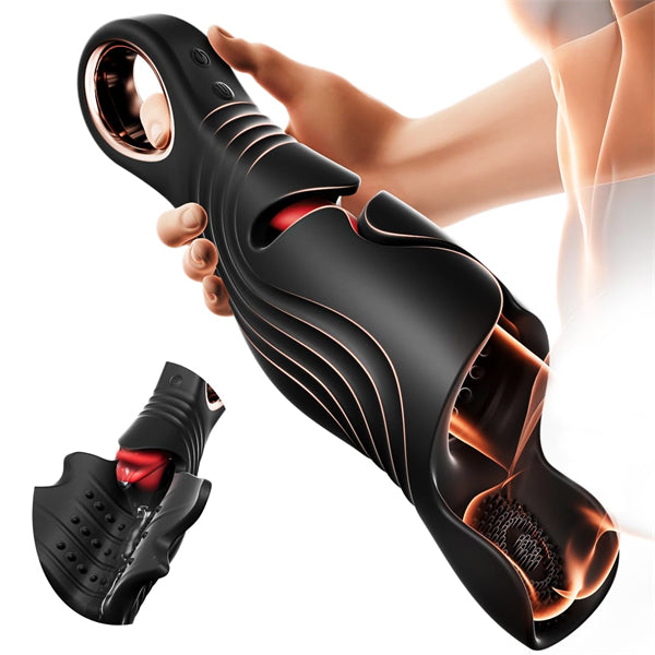Adjustable Wing-Open Design Ring Handle Male Stroker