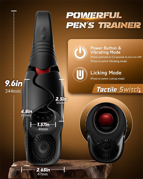 Adjustable Wing-Open Design Ring Handle Male Stroker
