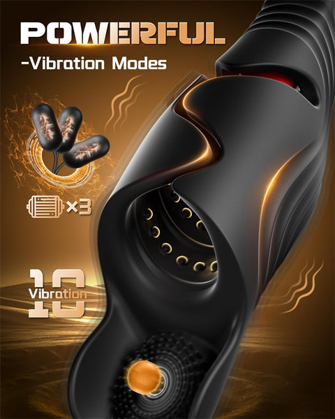 Adjustable Wing-Open Design Ring Handle Male Stroker