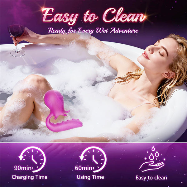 Air Pulse Burst Modes Tentacle G Spot Dildo Vibrator