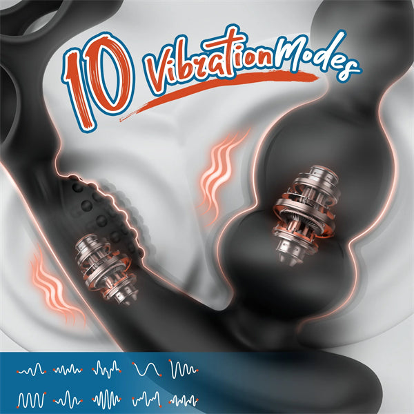 Anal Toys with 10 Vibrating 3 Rotation Modes