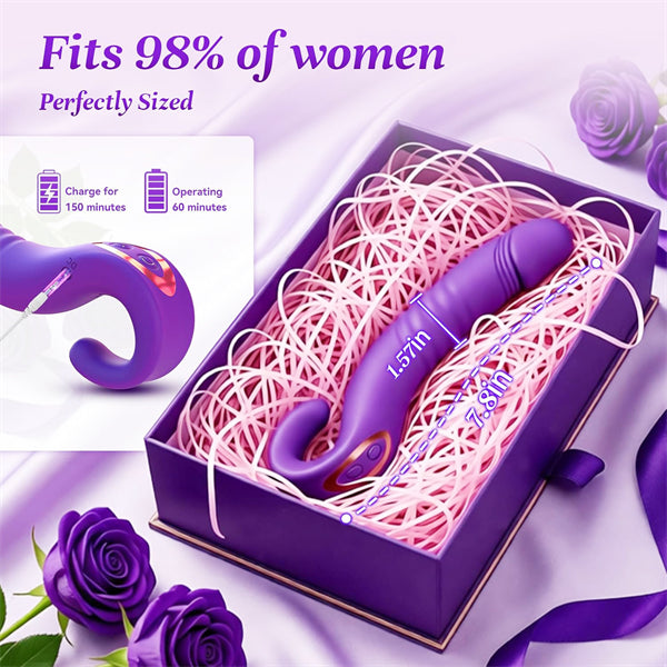 App Control G Spot Vibrator with 7 Vibration 7 Thrusting Finger Vibrators