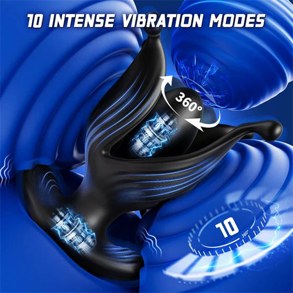 App Controlled 360° Rotating Vibrating Butt Plug