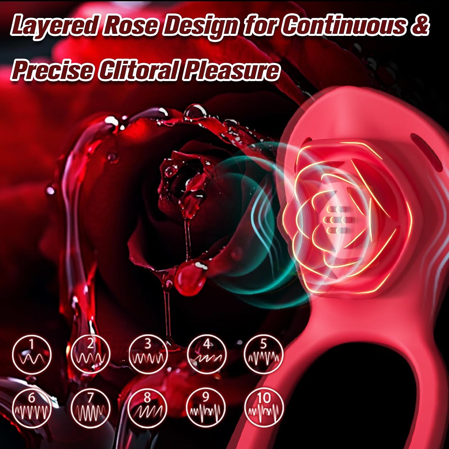 Buy App Remote Control Rose Wearable Vibrator | Rose Toy