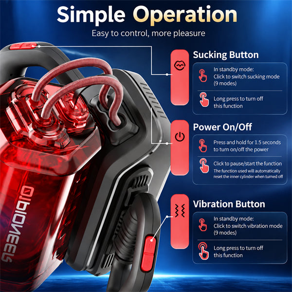 Automatic Male Stroker 9 Modes Electric Masturbator Hands-Free