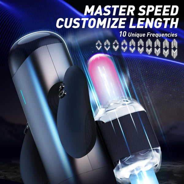 Automatic Telescopic Male Stroker with Adjustable Motion