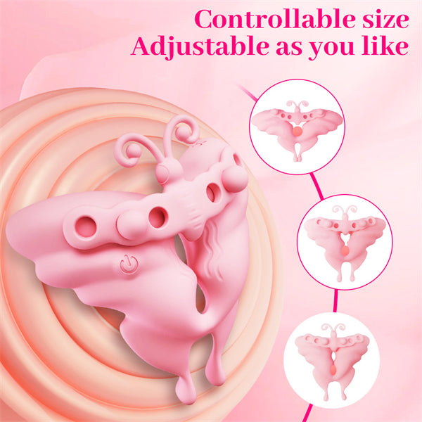Butterfly Design 10 Mode Vibrating Nipple Clamps
