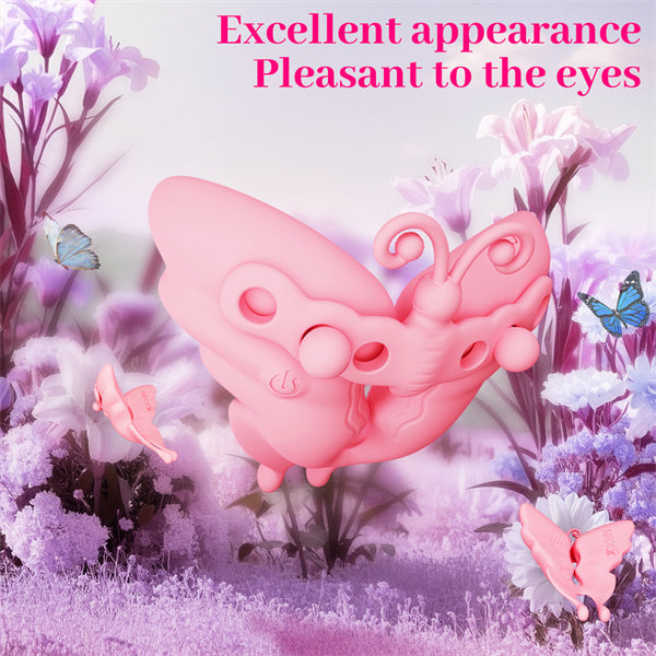 Butterfly Design 10 Mode Vibrating Nipple Clamps