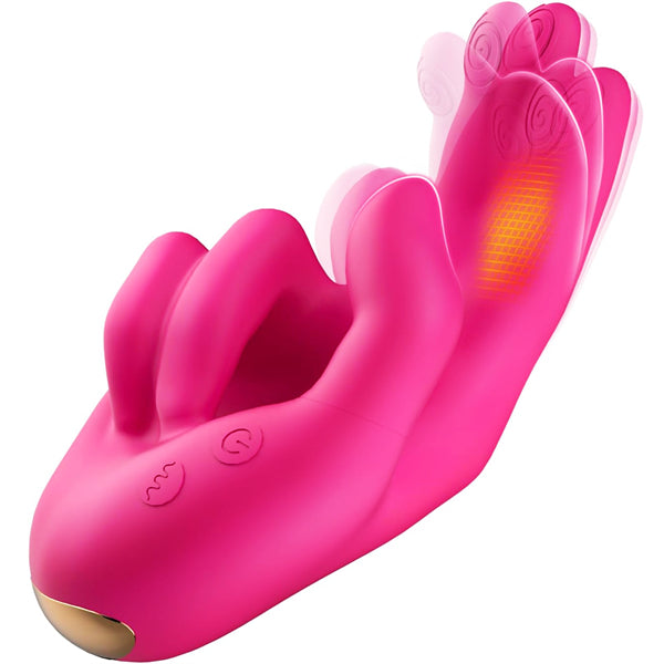 Come-Hither Dual Finger Vibrator for Clitoral G Spot Stimulation