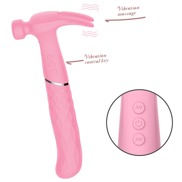 Curved Hammer Vibrator Pink