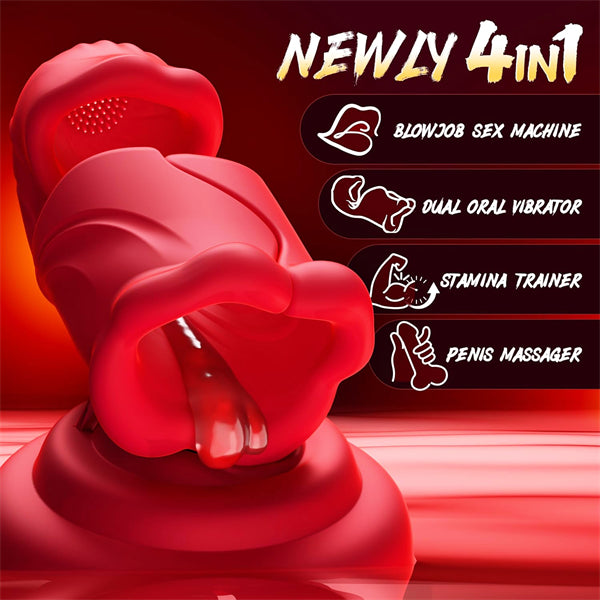 Dual Lip Grip Trainer Penis Head Vibrator