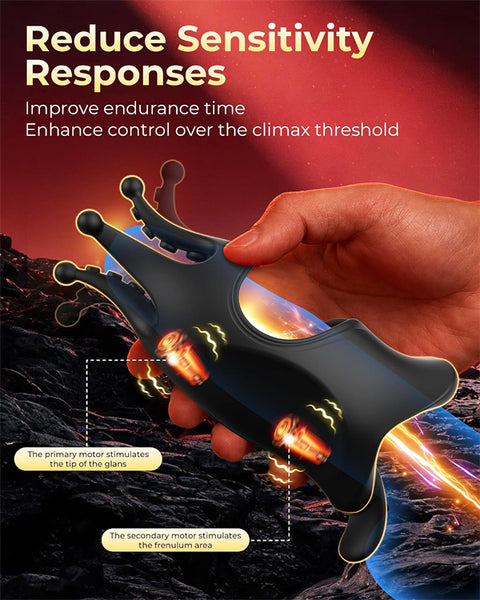 Dual Motors 9 Modes App Control Penis Trainer