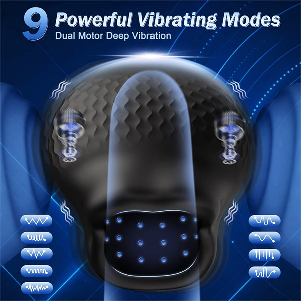Dual Motors Male Masturbator for Men Penis Vibrator