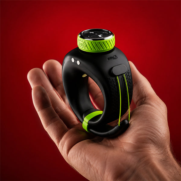 E-stim Penis Trainer Vibrator Cock Ring Masturbator with 10 Vibrations & Electro Shocks