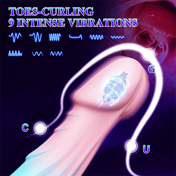 Gradient Color Realistic Dildo Vibrator
