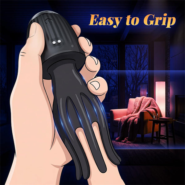 Flexible Finger Male Masturbator Stroker With Vibration Stimulation