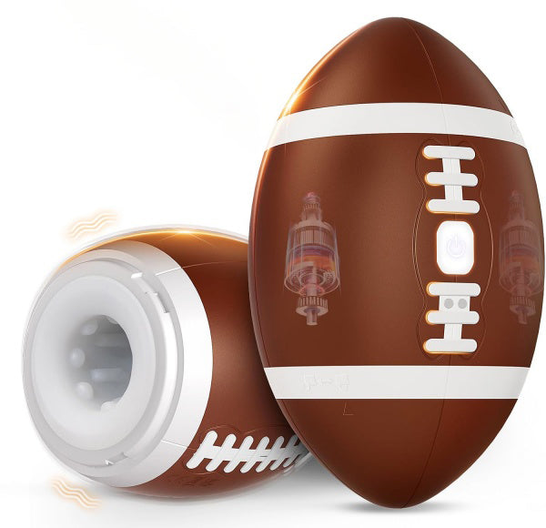 Football-Shaped Vibrating Male Stroker