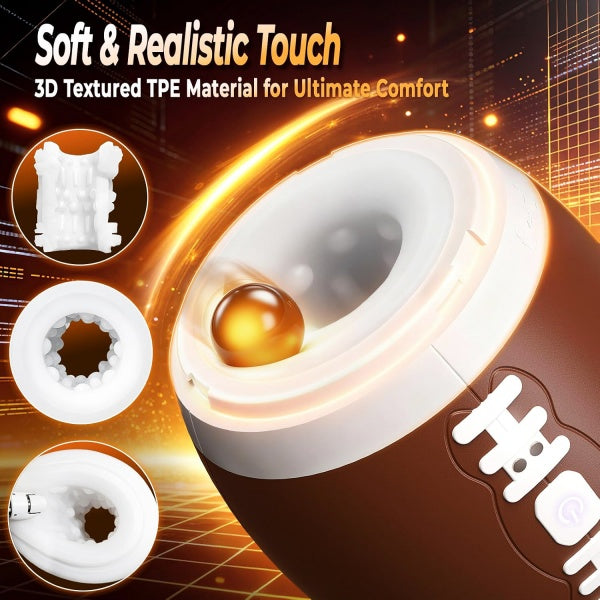 Football-Shaped Vibrating Male Stroker