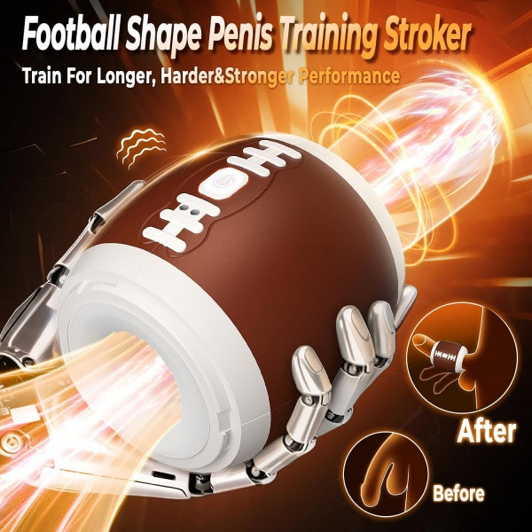 Football-Shaped Vibrating Male Stroker