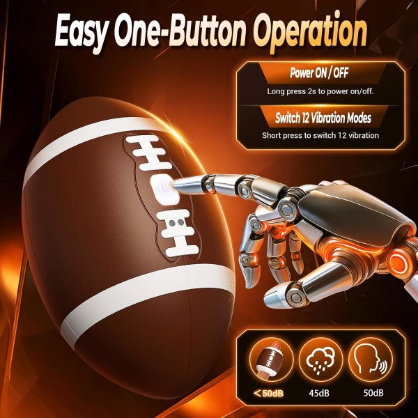 Football-Shaped Vibrating Male Stroker