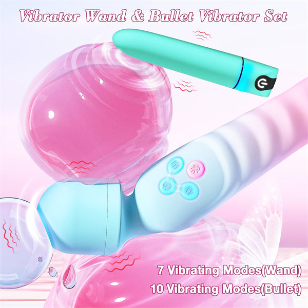 G Spot Vibrator Wand & Bullet Vibrator Set