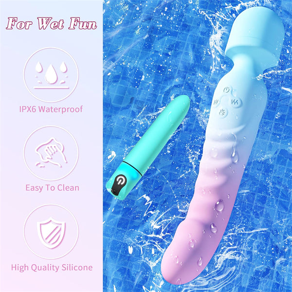 G Spot Vibrator Wand & Bullet Vibrator Set