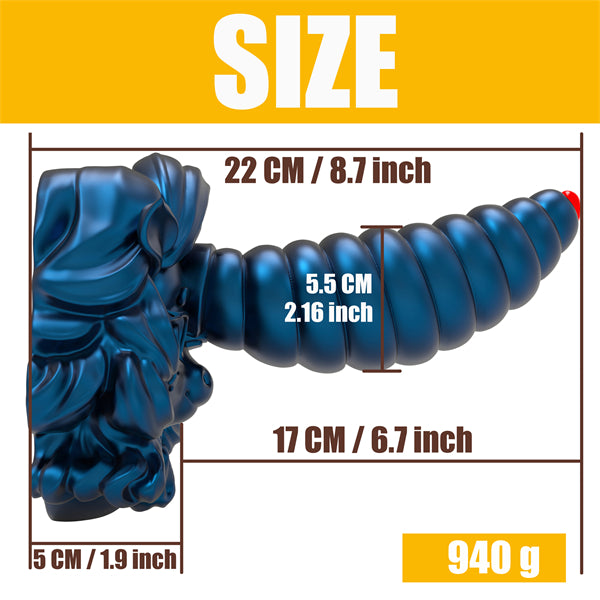Giant Unicorn Dildo Blue