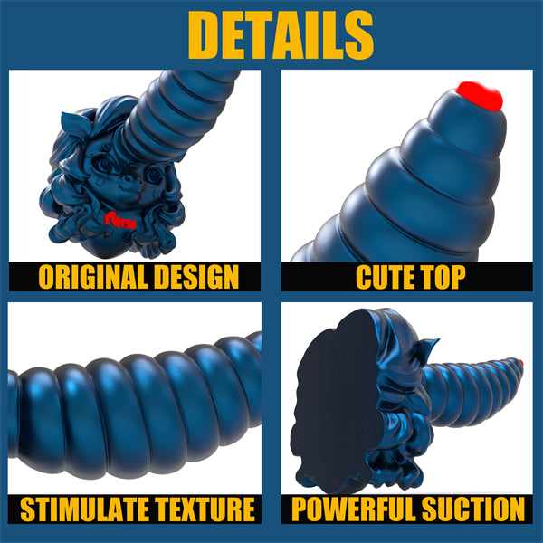 Giant Unicorn Dildo Blue