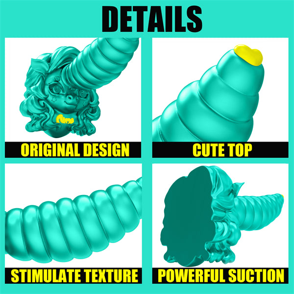 Giant Unicorn Dildo Green