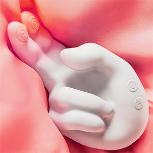 Golden Hand Realistic Finger Flapping Clitoris G Spot Vibrator