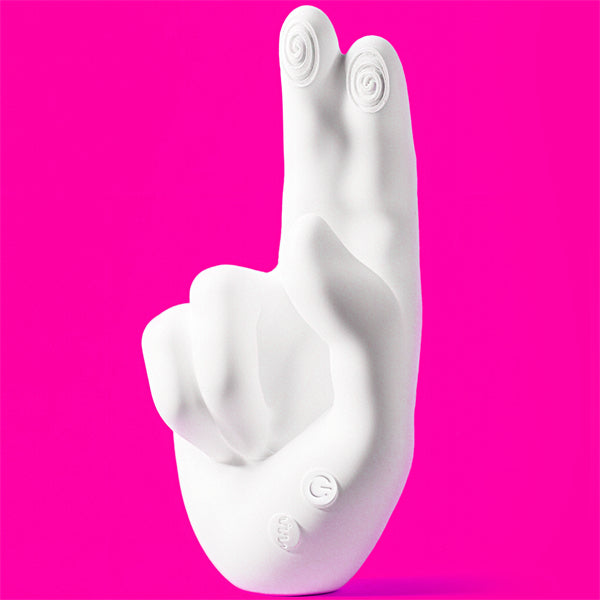 Golden Hand Realistic Finger Flapping Clitoris G Spot Vibrator