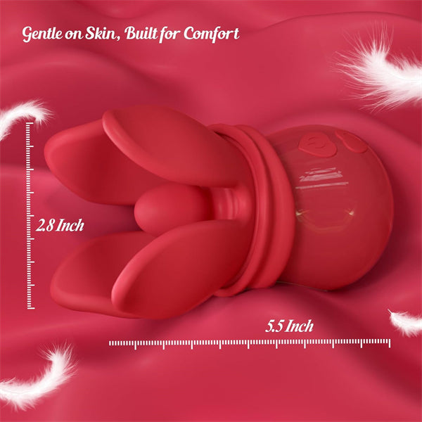 Grabbing Rose Nipple Sex Toy with 360° Tongue Vibrator