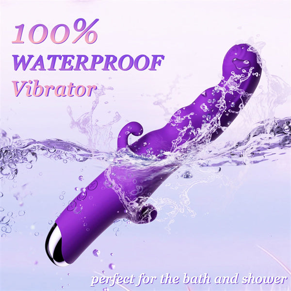 G spot Dildo Rabbit Vibrator Wand Purple