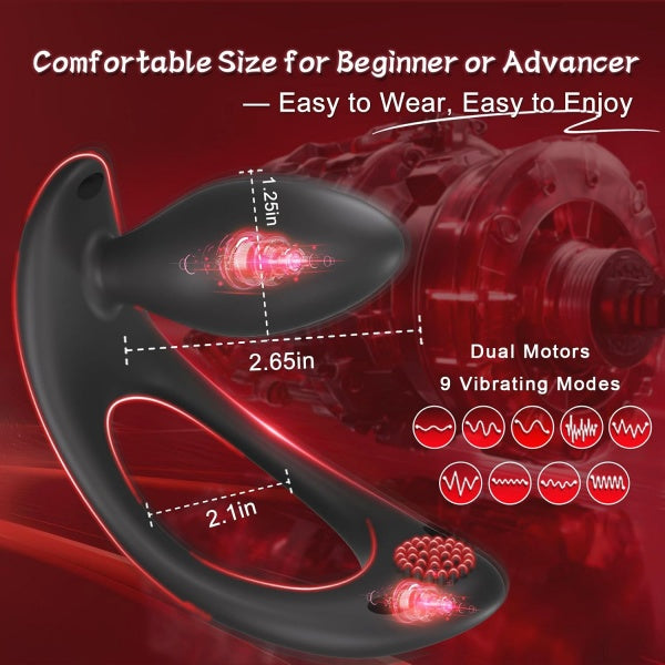 Hands-Free Wearable Anal Vibrator for Couples