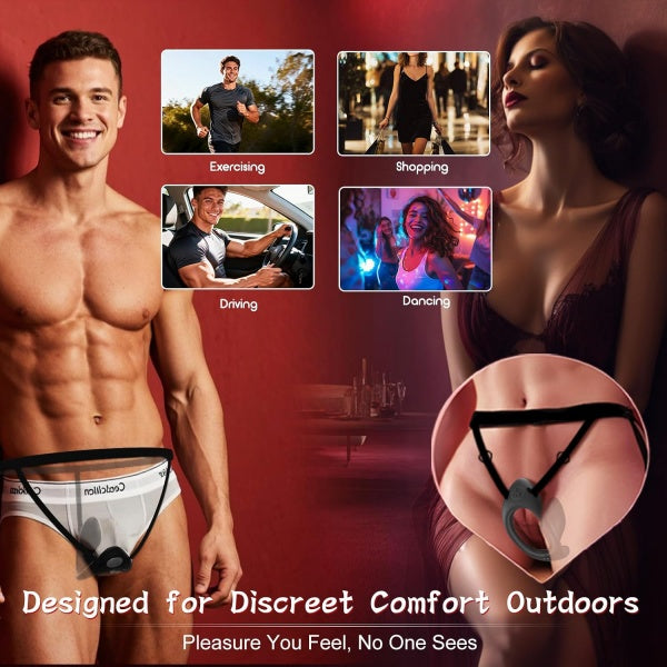 Hands-Free Wearable Anal Vibrator for Couples