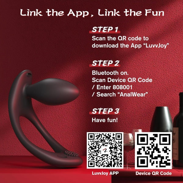 Hands-Free Wearable Anal Vibrator for Couples