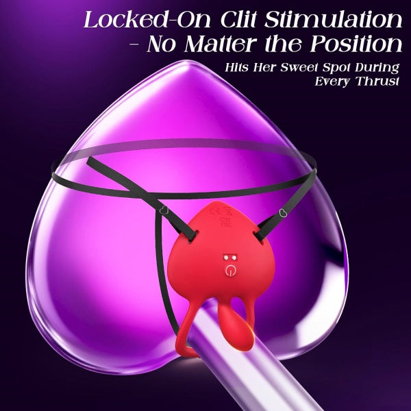 Heart-Shaped Clitoral Stimulator Panty Vibrator With Remote Control