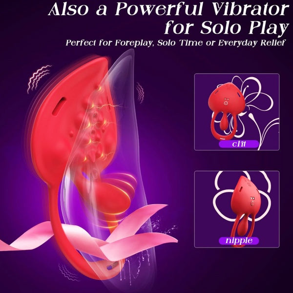 Heart-Shaped Clitoral Stimulator Panty Vibrator With Remote Control