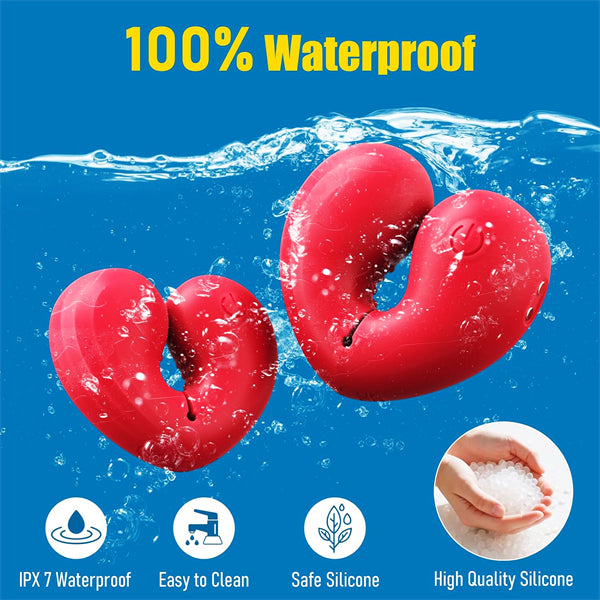 Heart Shaped BDSM Nipple Clamps Vibrator
