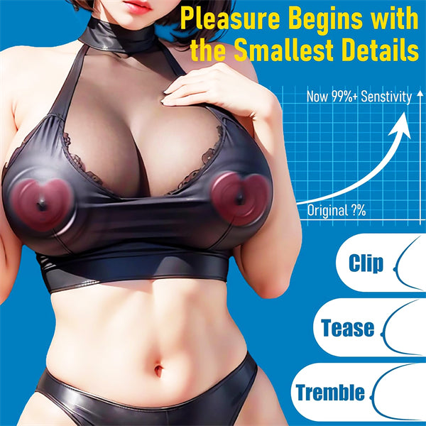 Heart Shaped BDSM Nipple Clamps Vibrator