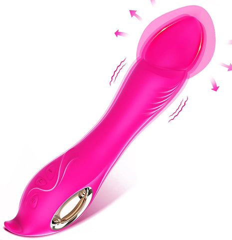 Inflatable Dildo Vibrators Hot Pink