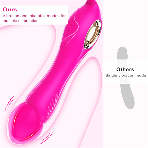 Buy Inflatable Dildo Vibrators Hot Pink | Rabbit Vibrator | Rosetoy ROSETOY Buy Inflatable Dildo Vibrators Hot Pink | Rabbit Vibrator | Rosetoy ROSETOY
