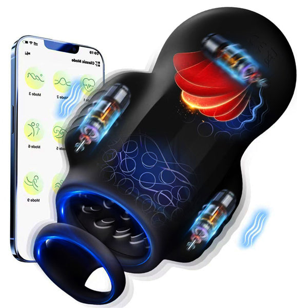 Intense Dual Motor Pleasure Penis Trainer With App Control